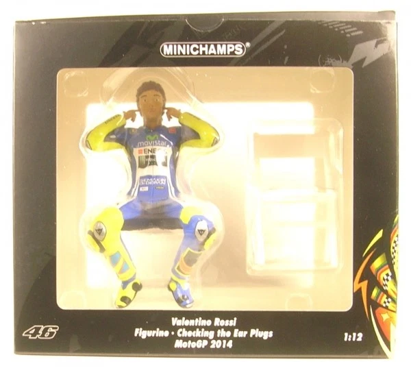 Valentino Rossi Figurine - Checking the Ear Plugs - MotoGP 2014 - Image 1 of 1