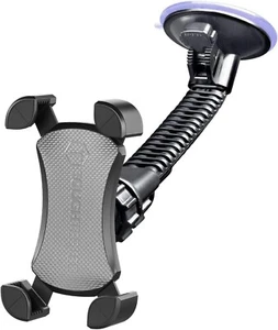 ToughTested Mammoth Windshield Phone Mount Double-Ribbed Gooseneck Arm NEW - Picture 1 of 7