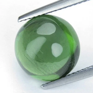 7.27Cts Amazing Natural Green Color Apatite Round Shape Cabochon Gemstone - Picture 1 of 8