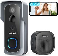 Wireless Doorbell Camera, ieGeek Video Doorbell Camera with Wireless Indoor