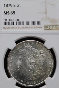1879 S Morgan Silver Dollar NGC MS65 *DoubleJCoins* JL1100-120 - Picture 1 of 2