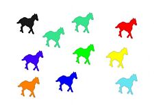 10x Iron-On Patch Miniblings 0 31/32in Smooth Pferd Pony Horses