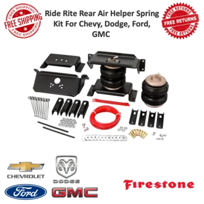 Kit de resorte auxiliar de aire trasero Firestone Ride Rite para Chevy, Dodge, Ford, GMC #2071 Foto 1 de 4