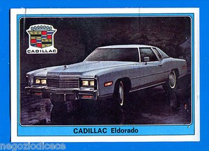 1977 SUPER CAR - Panini - Figure - Sticker #75 - CADILLAC ELDORADO - Rec