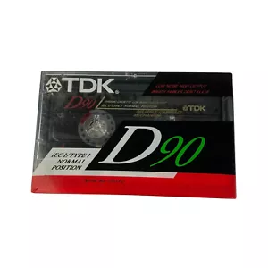 TDK D90 Audio Cassette Tapes 90 Minutes High Output NEW - Picture 1 of 5