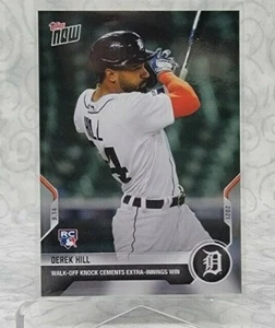Derek Hill - 2021 MLB TOPPS NOW Card 806 RC Rookie Walk-off HR Extra Innings - Picture 1 of 2