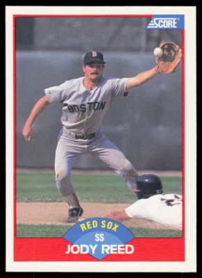 1989 Score 486 Jody Reed Boston Red Sox - Image 1 of 2