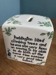 Coalport Bone China Paddington Bear Money Box - Picture 1 of 6