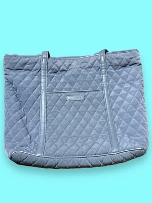 Lindo Bolso de Mano Vera Bradley Pequeño Acolchado Vera Clásico Gris Elegante Bolso Cartera Foto 1 de 4