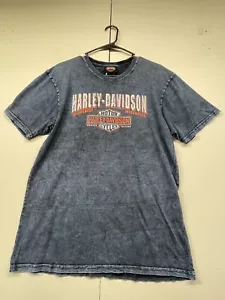 Harley Davidson gray marbled tshirt Calumet Munster, IN Size Mens Medium - Picture 1 of 5