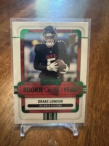 Drake London 2022 Panini Contenders Rookie Of The year- Green #ROY-DLO Falcons - Picture 1 of 2