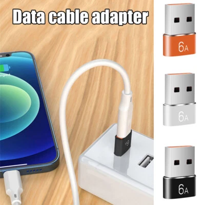 USB to Type-C 6A Female Data Adapter Port USB 3 Converter For Macbook Samsung ❀ - Image 1 of 4
