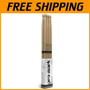 Oval Wood Tip Drumsticks, 4 Pairs - Classic Forward 5B - Picture 1 of 7