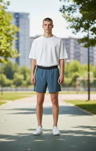 Ten Thousand Interval Short 7" gefüttert blau Herren Blue Fin Größe M 31-32 - Bild 1 von 11