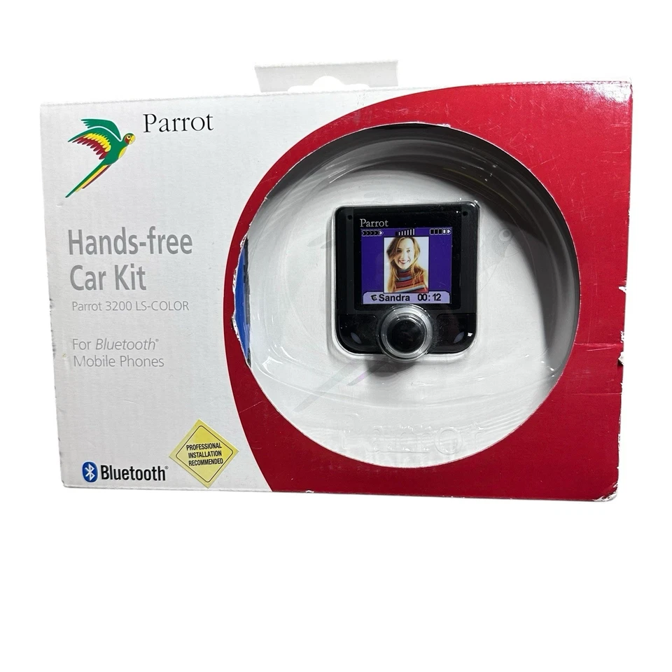Parrot CK3200 LCD Bluetooth Hands-free Car Kit - Color Screen New Factory Sealed - Image 1 of 4