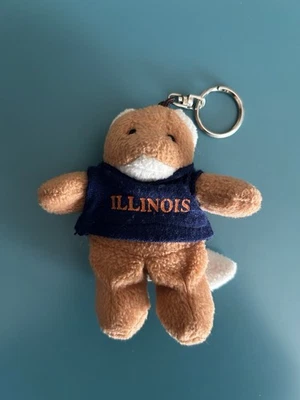 RARO Vintage Universidad Illinois Peluche Zorro Illini Camisa Llavero ASI Bear 62960 Foto 1 de 4