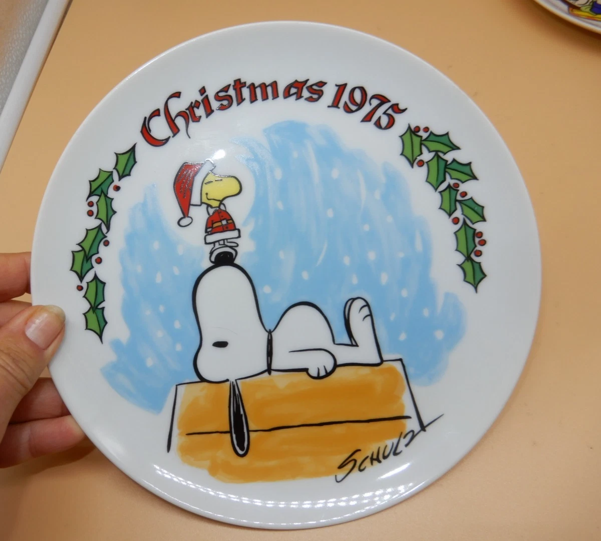 Peanuts Christmas Plate In Schmid Collectibles for sale | eBay
