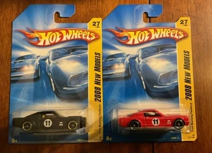 Lot of (2) 2008 Hot Wheels New Models Ford Mustang Fastback Red & Kday black   - Picture 1 of 1