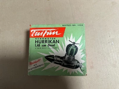 Graupner Typhoon Hurricane 0.09 cu.in Model Diesel - Original Box & Accessories - Image 1 of 4