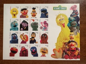 Scott #5394 Sesame Street Pane of 16 Forever Stamps (2019) - Picture 1 of 1