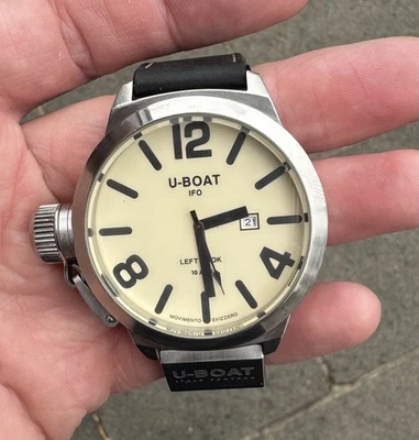 U-Boat Ifo Left Hook Stainless Steel Wristwatch B45 08 LI046M - image 1 of 4