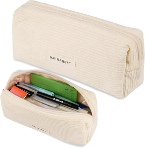 Moderne Federtasche aus Kordstoff - Leicht, praktisch und stilvoll 20,5x8,5x6 cm - Picture 1 of 10