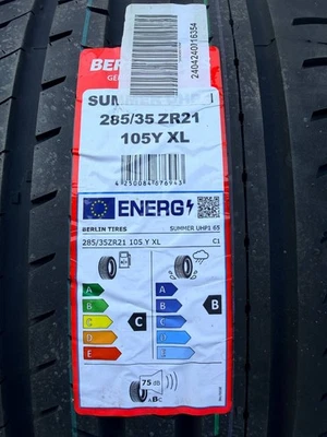Berlin Tires Summer UHP1 285 35 ZR21 105Y XL Sommerreifen UHP Performance - Bild 1 von 4
