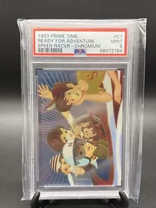 1993 Speed Racer Prime Time Chromium Card C1 Mach 5 NEW UNCIRCULATED Promo Card - Picture 1 of 12