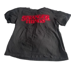 Stranger Things Unisex Youth Bold Logo T-Shirt - Dark Grey Xl - Picture 1 of 2