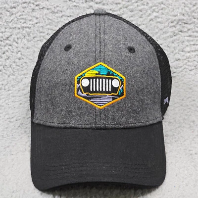 Gorra JEEP HOMBRE GRIS NEGRO Correa Trasera 4X4 OFFROAD BUCK WEAR TALLA ÚNICA MALLA Foto 1 de 4