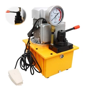 Double-acting Electric Driven Hydraulic Pump Manual Valve 1.8gal 110V with Pedal - Picture 1 of 13