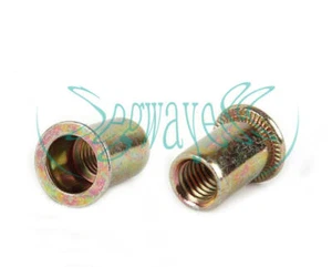 20/25/50pcs Flat Head Rivet Nut M8 M10 M12 5/16 3/8 - Picture 1 of 1