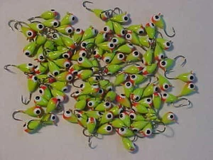 12 NEW TUNGSTEN PANFISHING JIGS BLUEGILL SIZE 12 HOOKS ICE FISHING - Picture 1 of 3