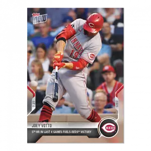 Joey Votto - 2021 MLB TOPPS NOW® Card 563 5 HR ultimi 4 giochi carburanti Reds Victory W - Foto 1 di 2