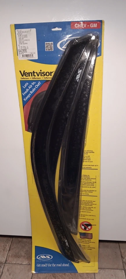 Deflector de ventana lateral para ventilador Chev-GM Chev-GM automático (AVS) - negro 4 piezas (94355) Foto 1 de 4