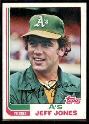 1982 Topps Jeff Jones #139 Oakland Athletics - Image 1 of 2