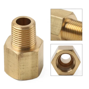 1/8 BSPT-Außengewinde auf 1/8 NPT-Innengewinde Messing-Rohrverschraubung Koppler - Bild 1 von 10