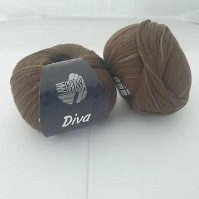 500 g Lana Grossa Diva Sommergarn braun Farbe 4 Baumwolle SONDERPREIS Stricken - Bild 1 von 3