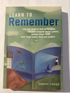 Learn to Remember Book Dominic O'Brien Pre-Owned  2009 🇦🇺 FREE POSTAGE 🇦🇺 - Imagen 1 de 6