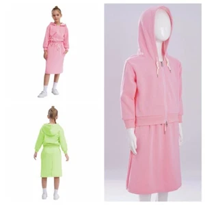 Conjunto de chándal de senderismo para niñas sudadera con cremallera rendimiento con falda callejera - Imagen 1 de 35