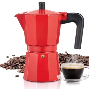 Italian Espresso Coffee Pot (Comes with 3 Cups), for Electric Ceramic Stovetop - Picture 1 of 7