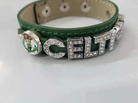 Boston Celtics Rhinestone Bling  Bracelet Basketball Jewelry / NBA Final 2022 Cover