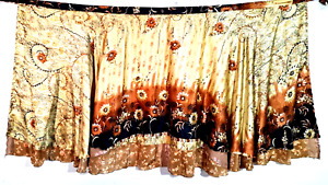 XL Vintage Sari Magic Wrap Skirts Multicolor Bohemian Hippie Skirt