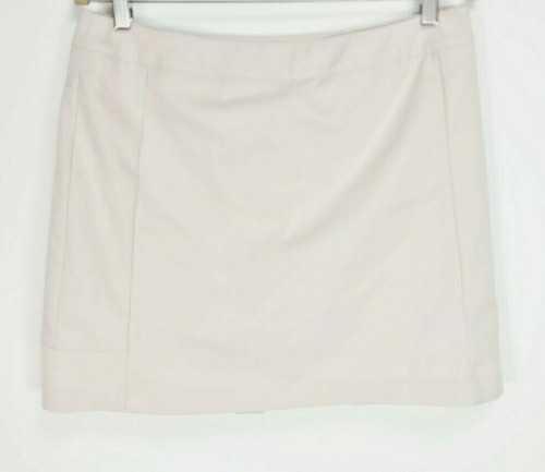 Adidas mini gonna pantaloncino beige matita goft zip laterale donna taglia 8