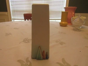 McCoy Bay Area Pottery Show Commerative Vase 1998 Triangular Design 6.5” - Picture 1 of 5