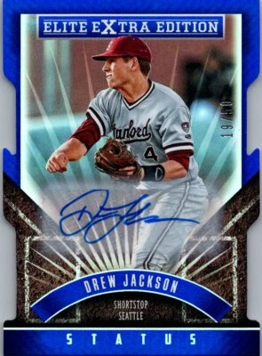 2015 Panini #178 Drew Jackson Blue Status Die Cut Autographed Prospects - Image 1 of 2