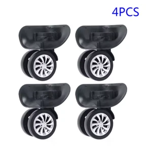 4Pcs Suitcase Luggage Universal 360 Degree Swivel Wheels Trolley Wheel - Picture 1 of 4