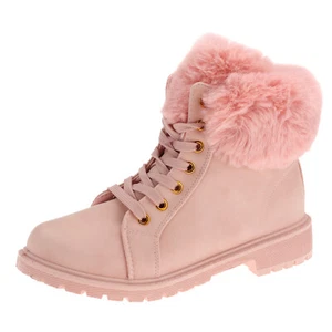 Damen Boots Stiefeletten Stiefel Schnür-Booty Winterstiefel Gefütterte Schuhe - Bild 1 von 51