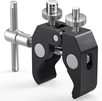 Homeet Super Clamp Stativ Klemme 1/4 und 3/8 Gewinde Schraube Adapter Kamera - Bild 1 von 4