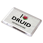 Fridge Magnet - I Love Druid, Denbighshire, Wales